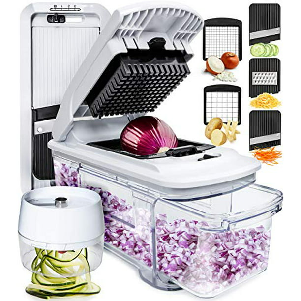 Fullstar Cutter-Veggie Spiralizer Slicer Onion Vegetable Pro-Food Choppers and 